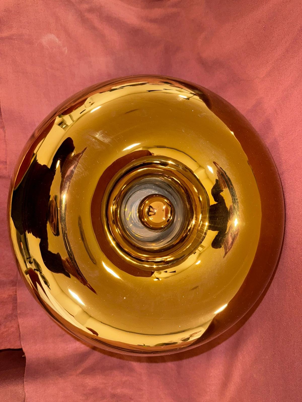 Lámpara dorada estilo Jacob de Baan