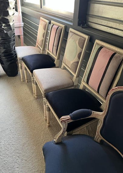 Chaise Tapissée Multicolore