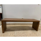 Banco Rectangular de Tablero Chapado en Madera