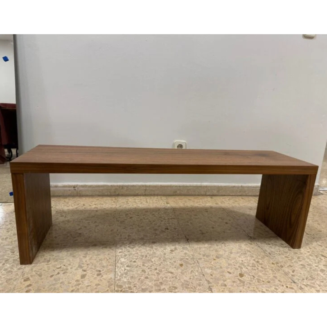 Banco Rectangular de Tablero Chapado en Madera