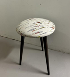 Tabouret Rond Imprimé Blanc