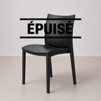 Chaise Noire Empilable Design