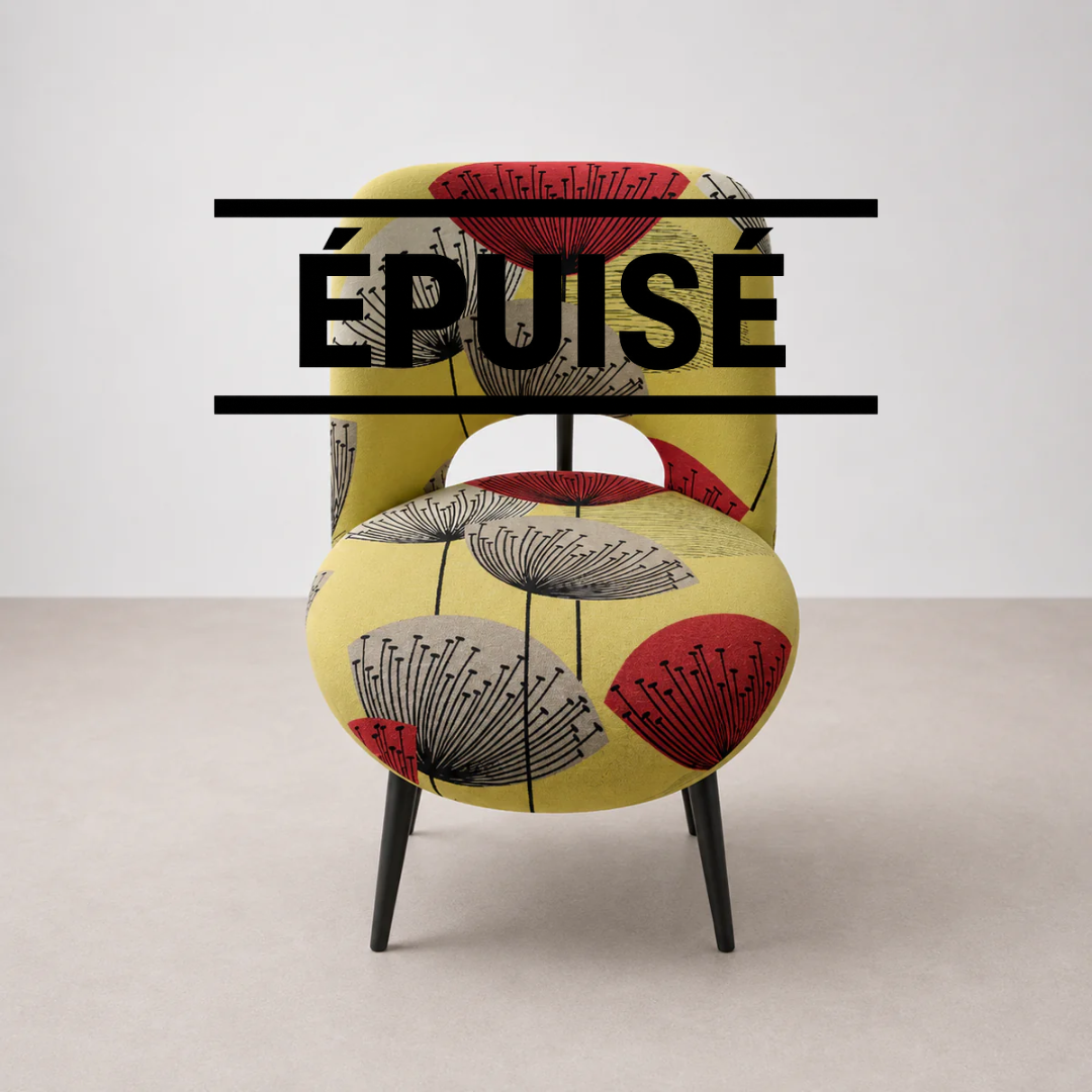 Chaise d’appoint à motifs graphiques