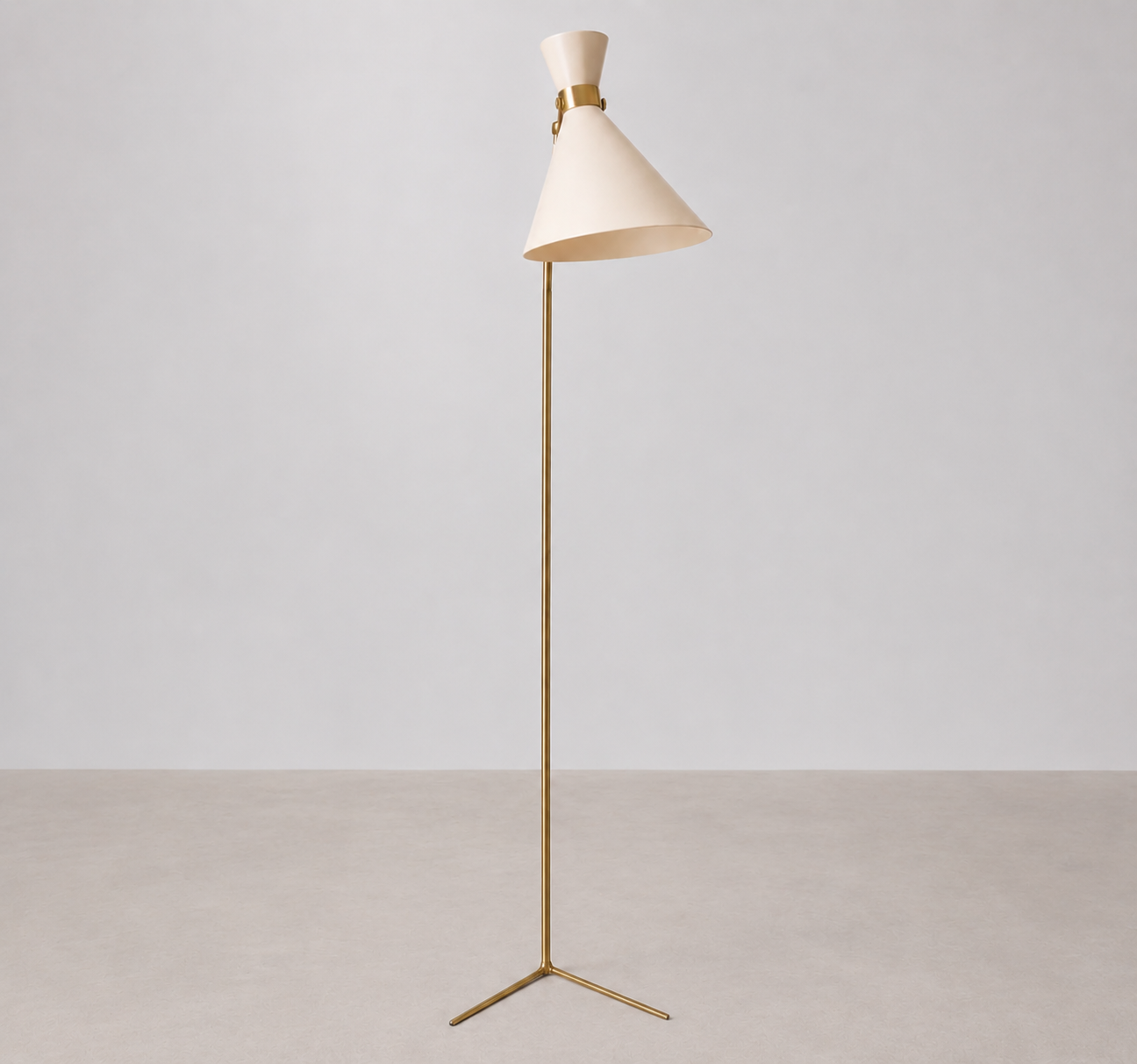 Lampadaire Design Blanc 159 cm