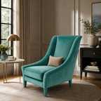 Fauteuil OCHRE Velours - Bleu