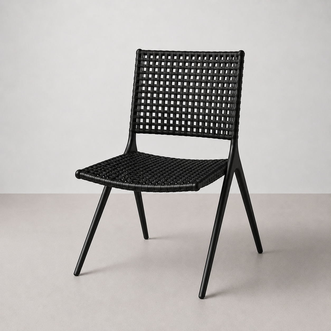 Chaise de Terrasse Branch by Tribu - Noire