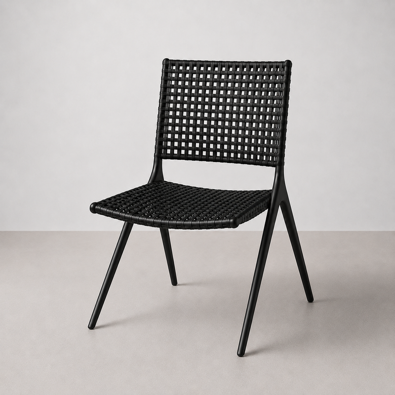 Chaise de Terrasse Branch by Tribu - Noire