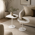 Lot de 2 Tables Basses Blanches