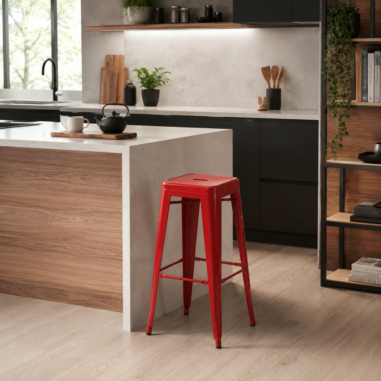 Tabouret de Bar Industriel Coloré