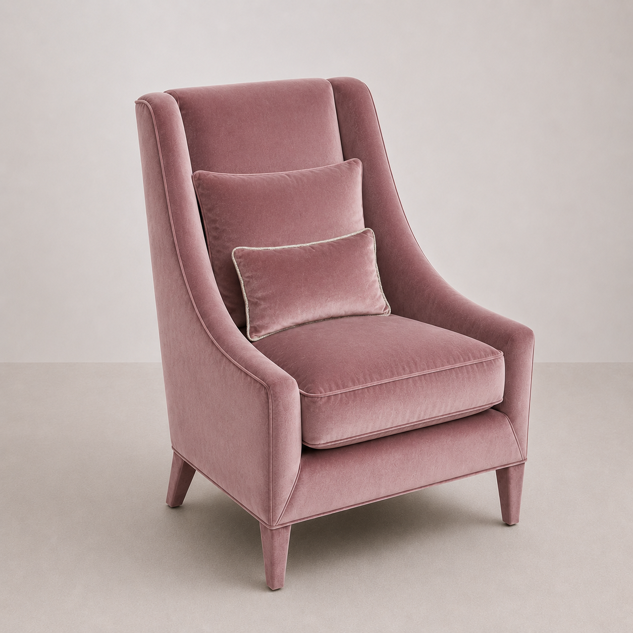 Fauteuil OCHRE Velours - Rose