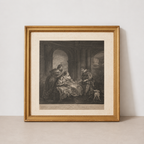 Tableau classique avec cadre doré