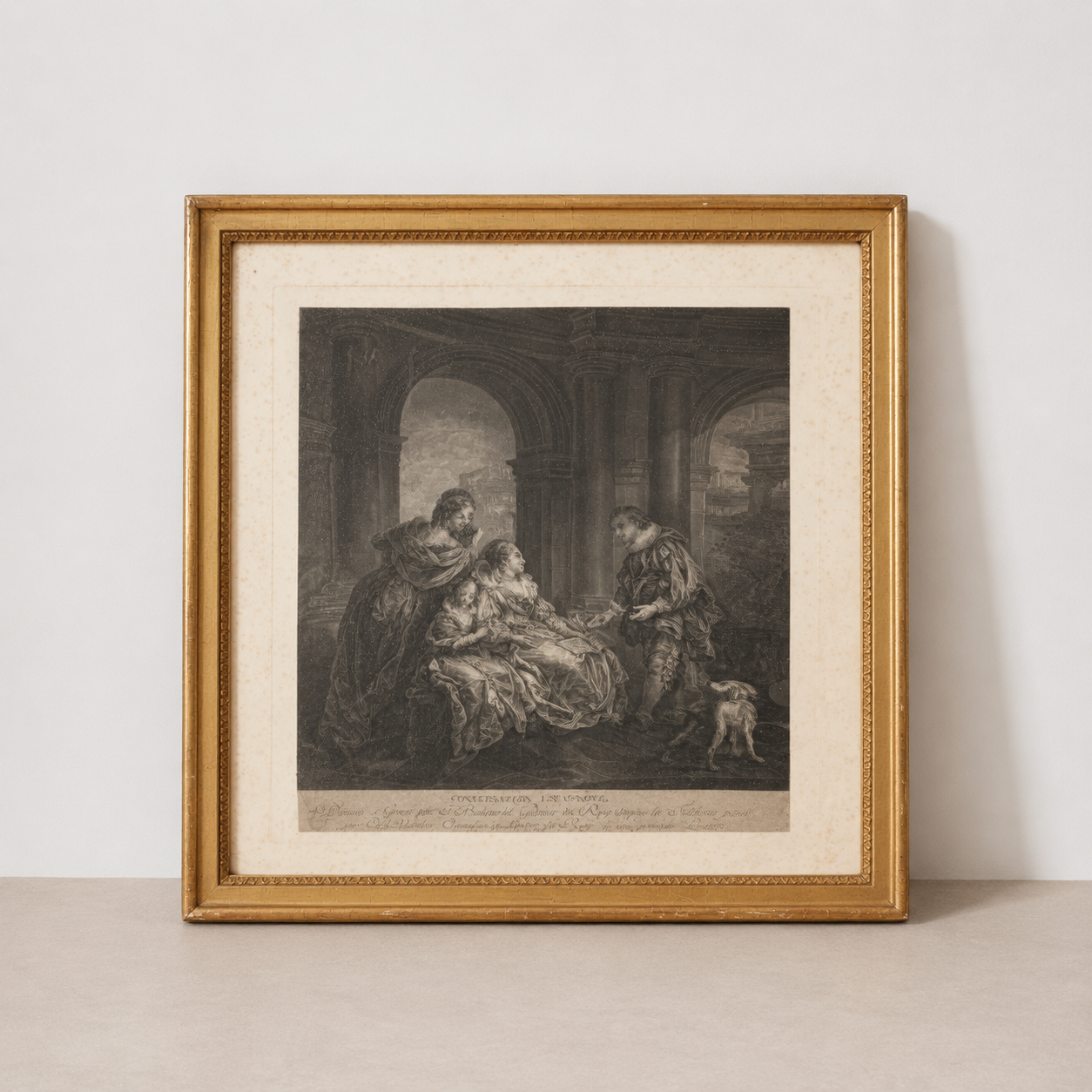 Tableau classique avec cadre doré