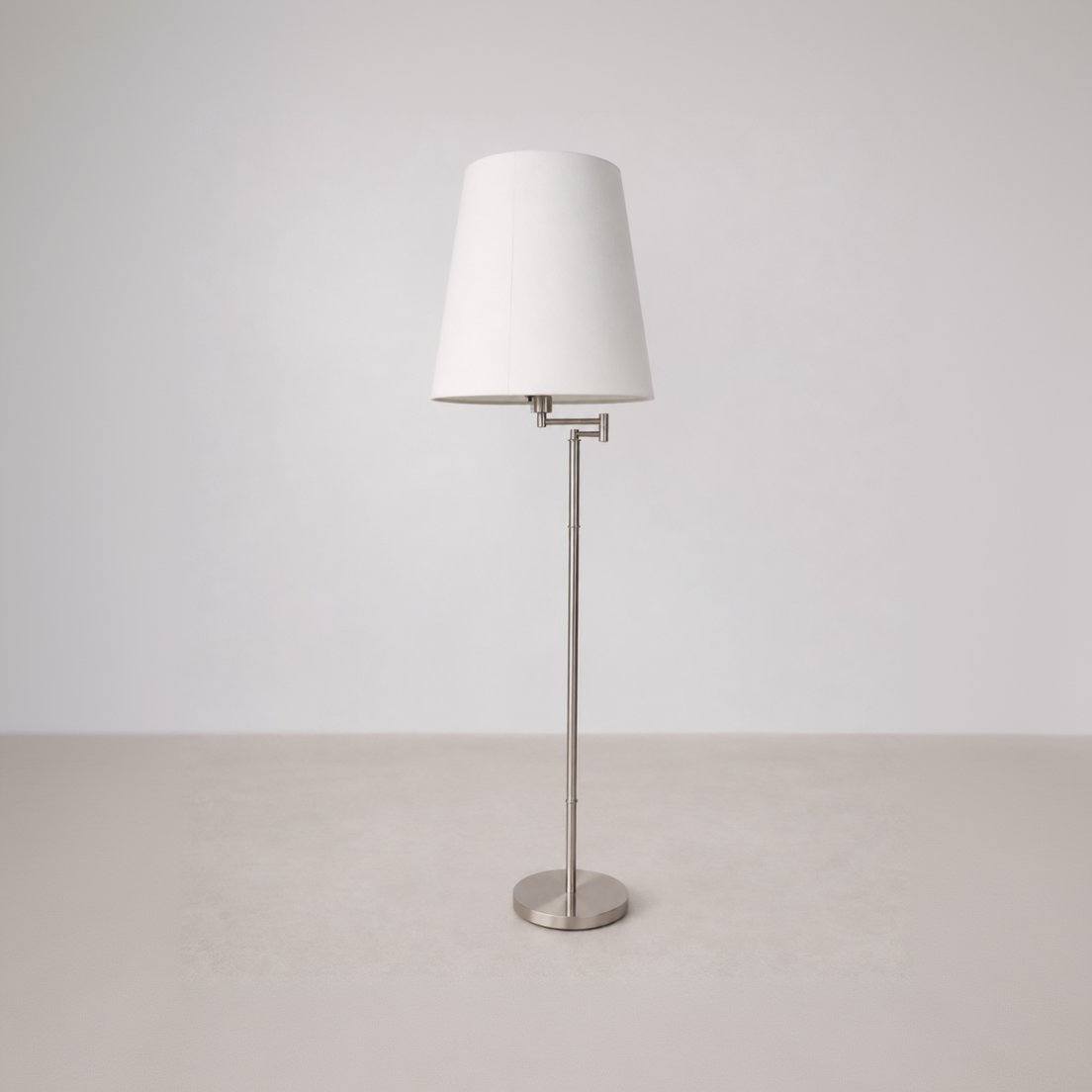 Lampadaire Blanc Abat-Jour Élégant