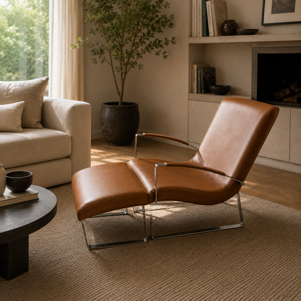 Grand Fauteuil Club Marron
