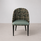 Chaise Tapissée à Motifs