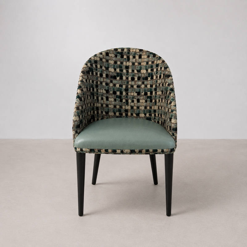 Chaise Tapissée à Motifs