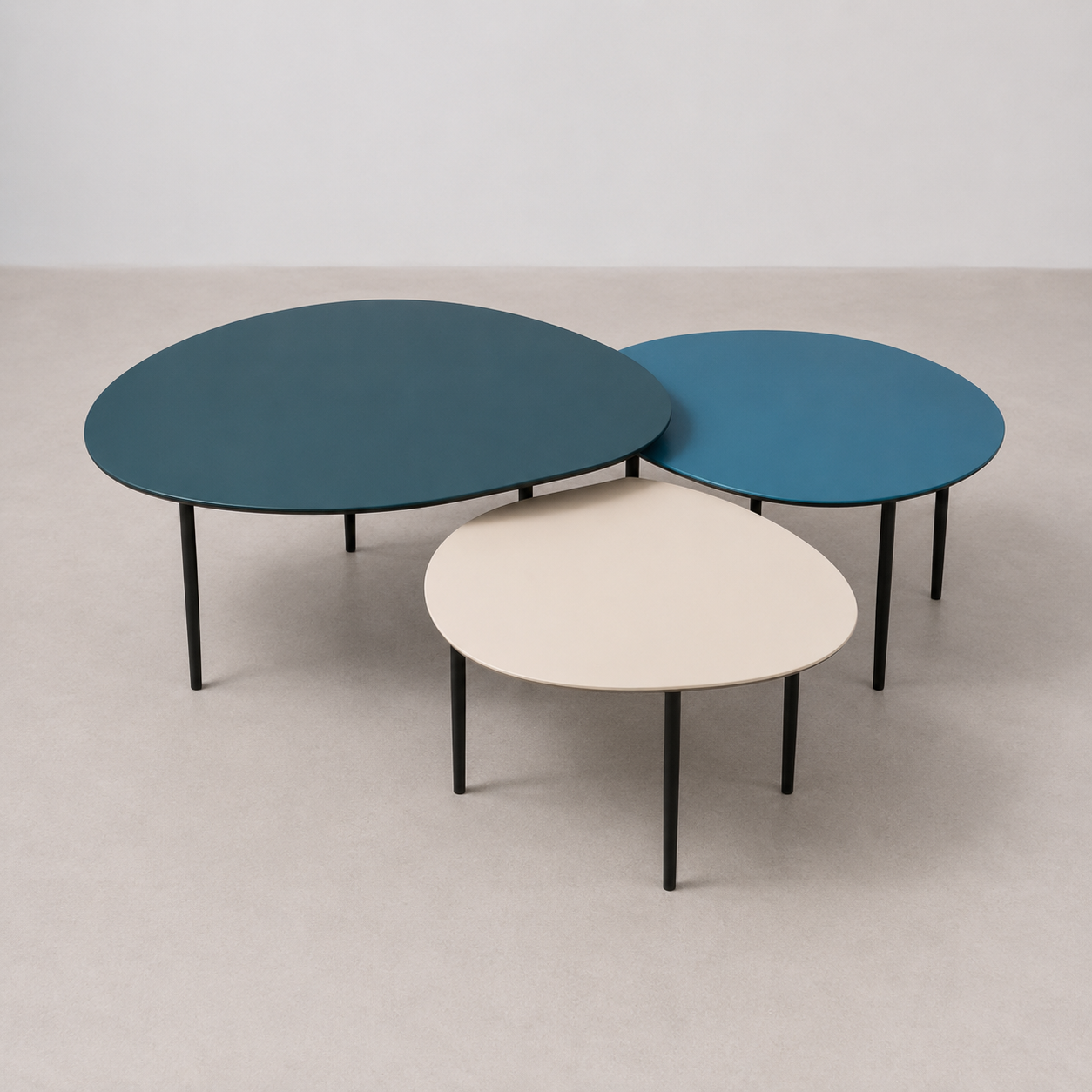 Lot de 3 Tables Gigognes Modulables