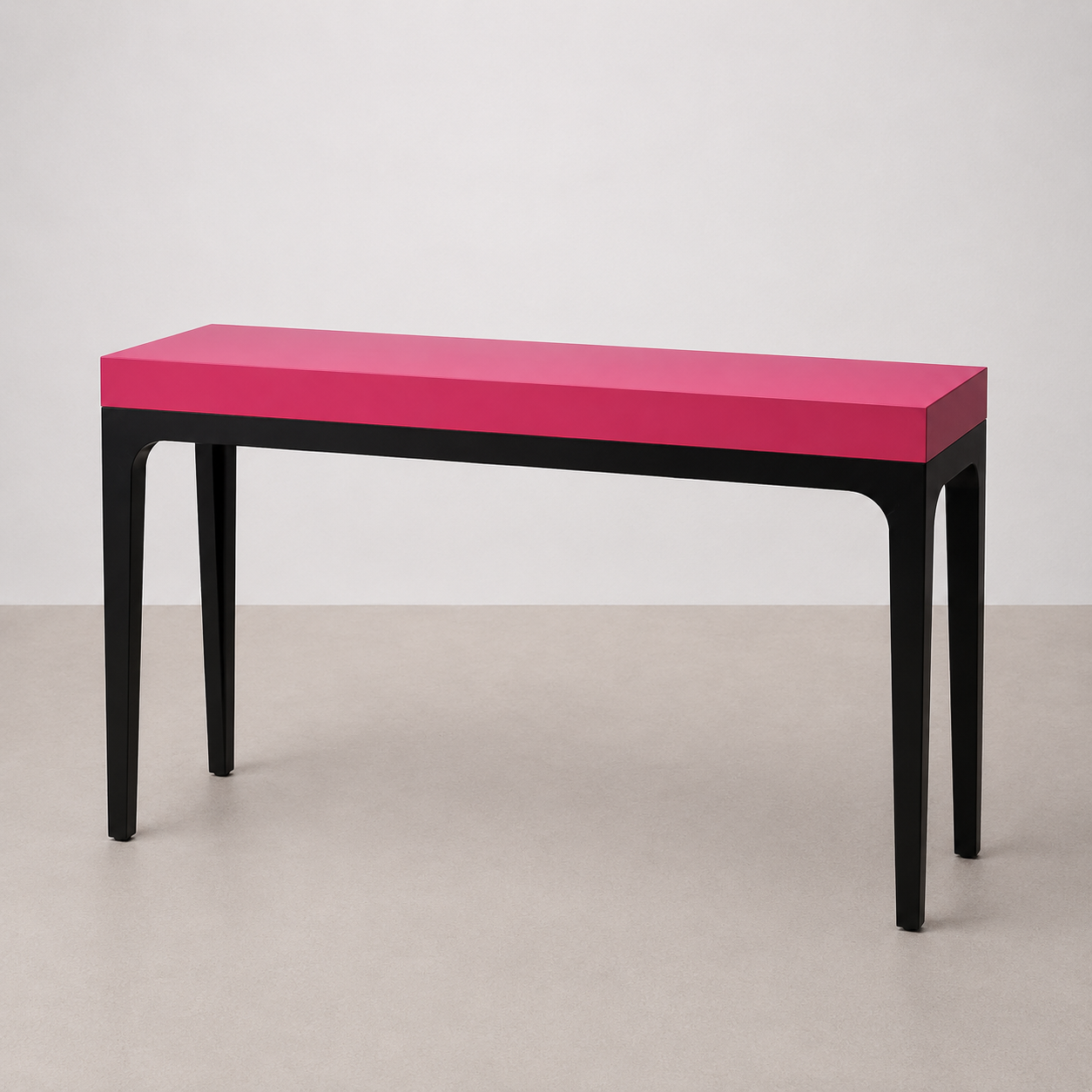 Bureau Console Rose & Noir 120 cm