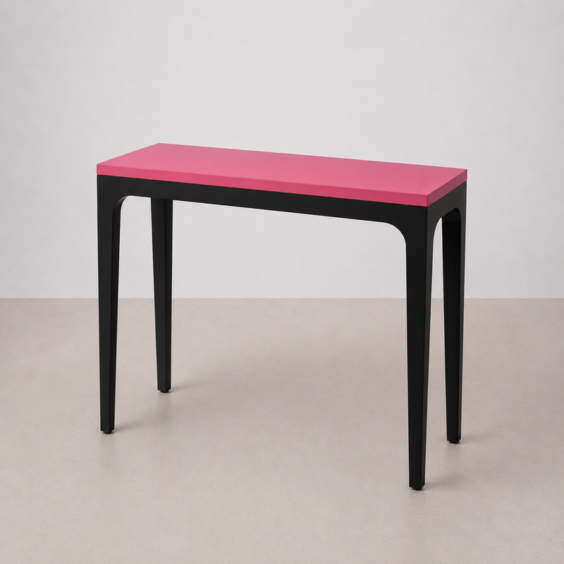 Bureau Console Rose & Noir 80 cm