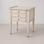 Table de Chevet Patinée Beige