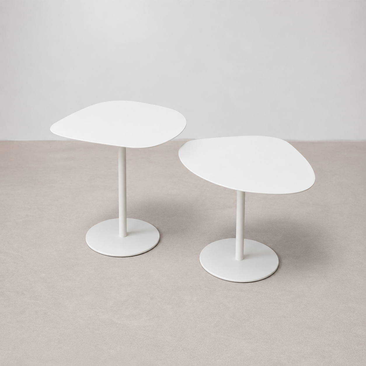 Lot de 2 Tables Basses Blanches