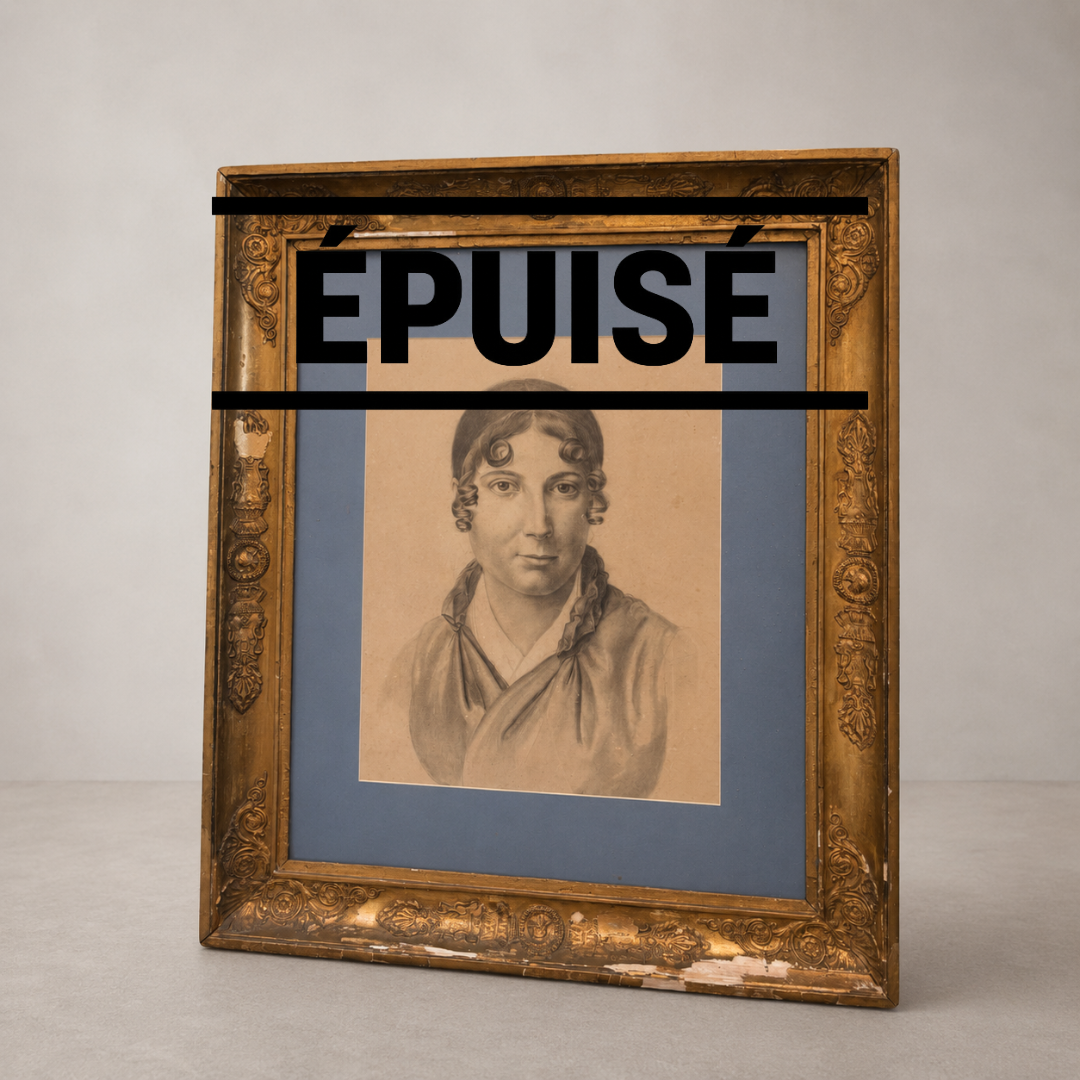 Tableau encadré avec portrait ancien