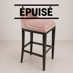Tabouret de Bar Velours Rose