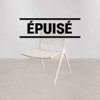 Chaise de Terrasse Branch by Tribu - Blanche/Lin