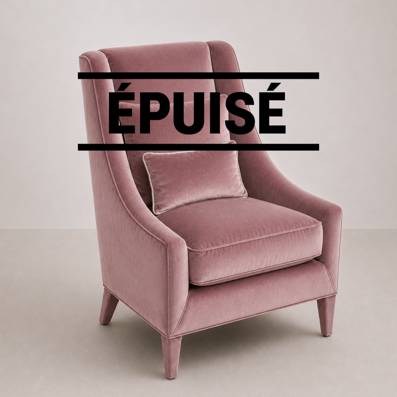 Fauteuil OCHRE Velours - Rose