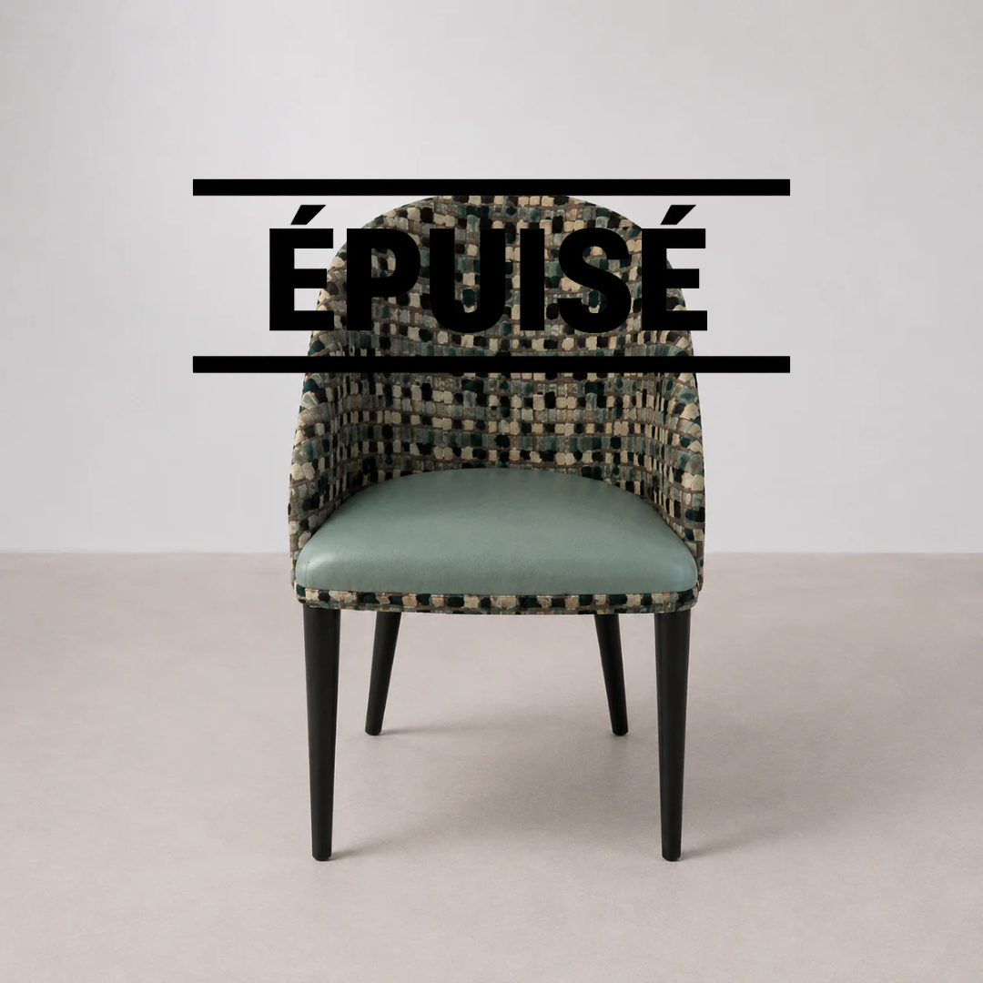 Chaise Tapissée à Motifs