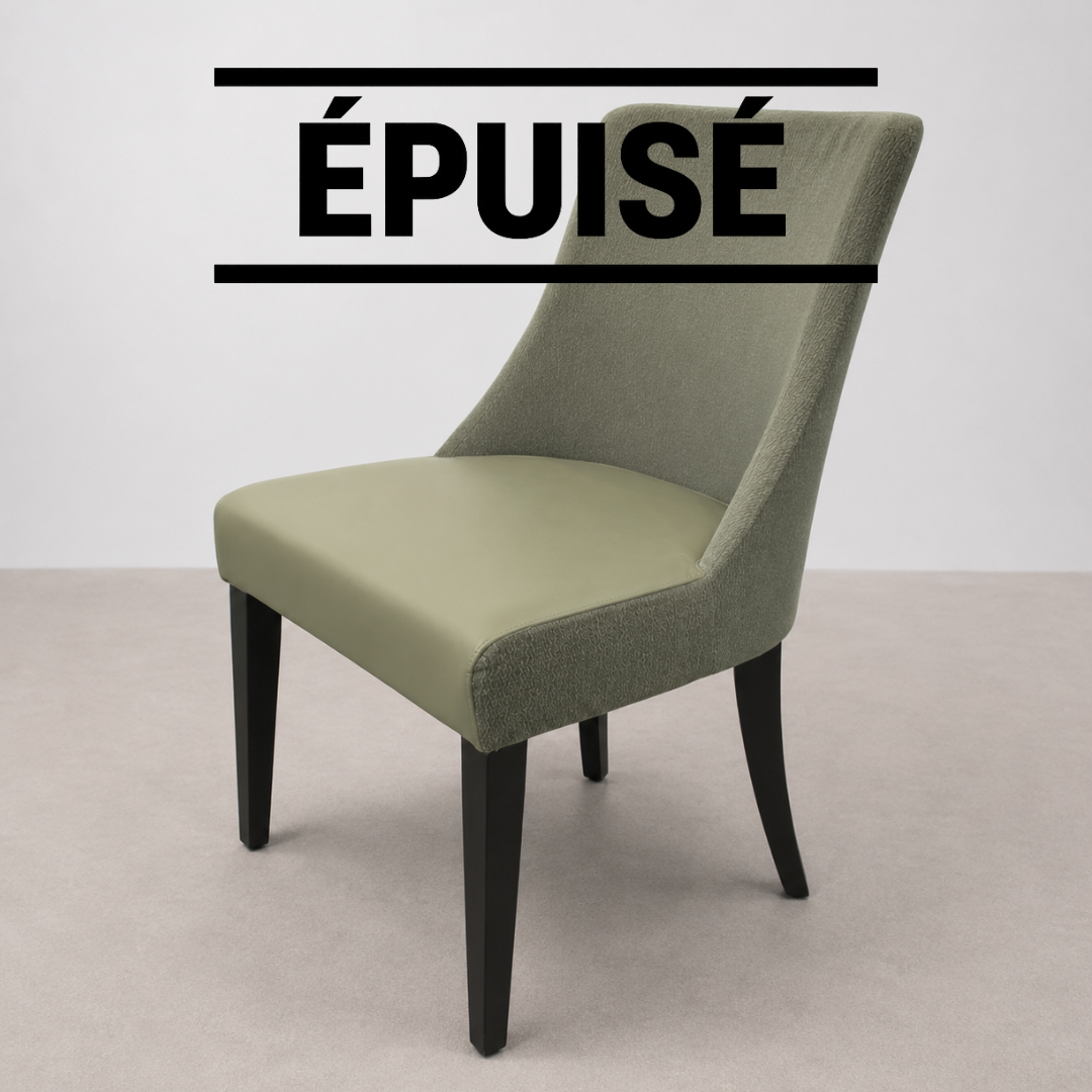 Chaise Verte Assise Cuir