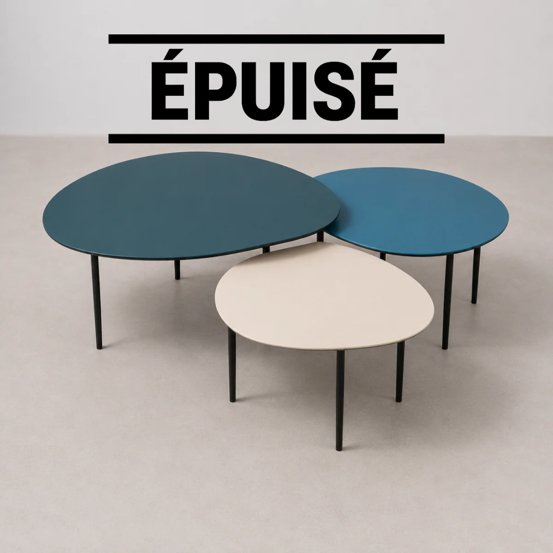 Lot de 3 Tables Gigognes Modulables