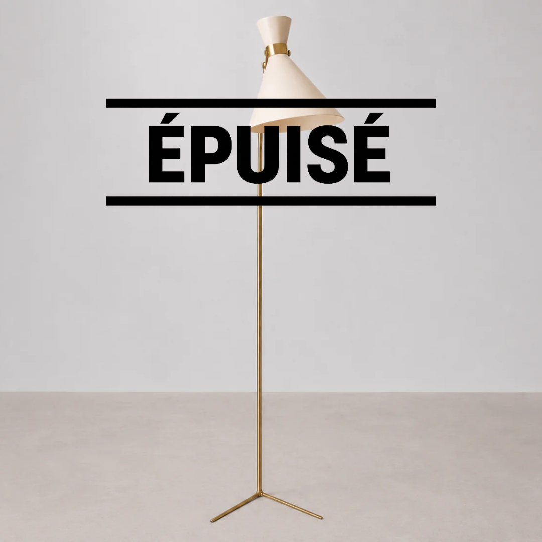 Lampadaire Design Blanc 159 cm