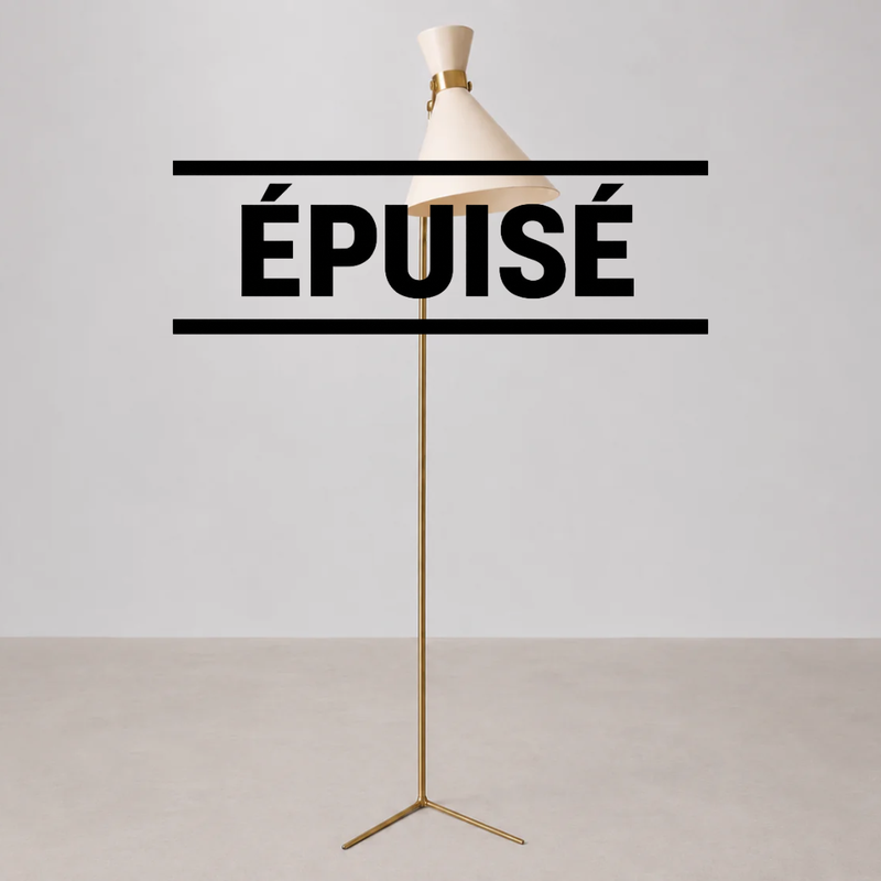 Lampadaire Design Blanc 159 cm