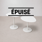 Lot de 2 Tables Basses Blanches