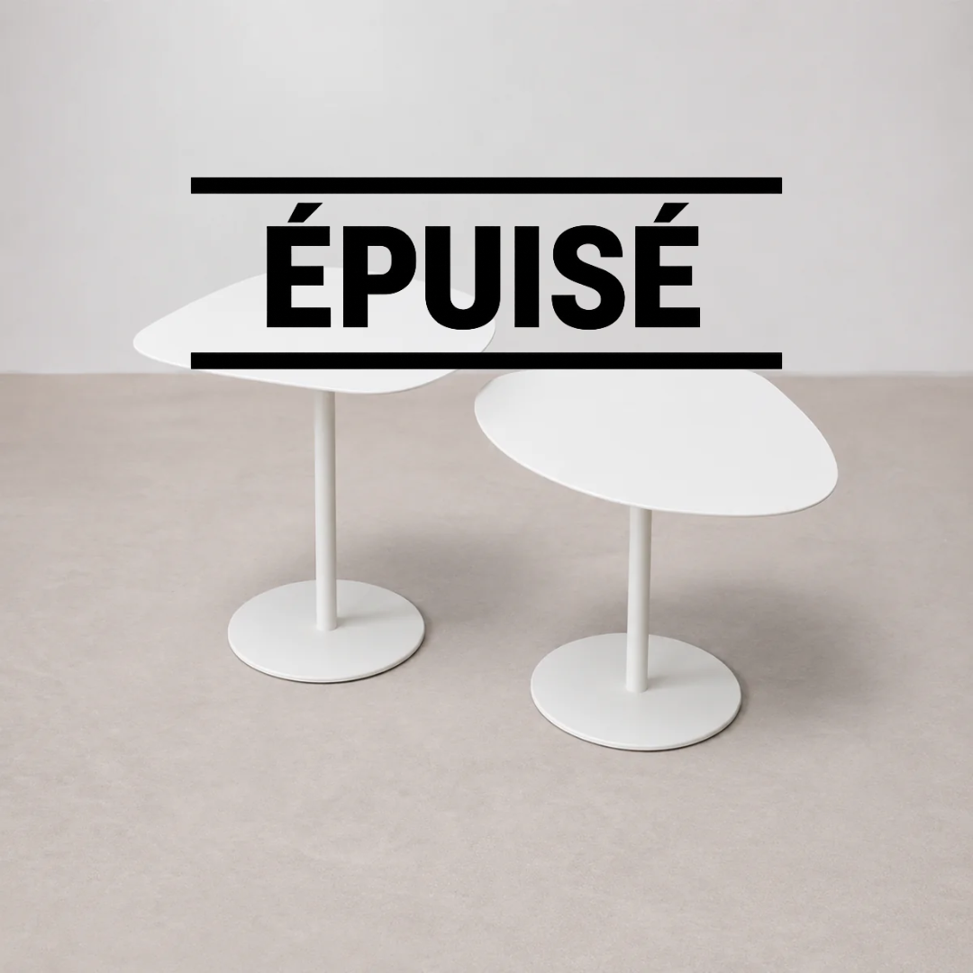 Lot de 2 Tables Basses Blanches
