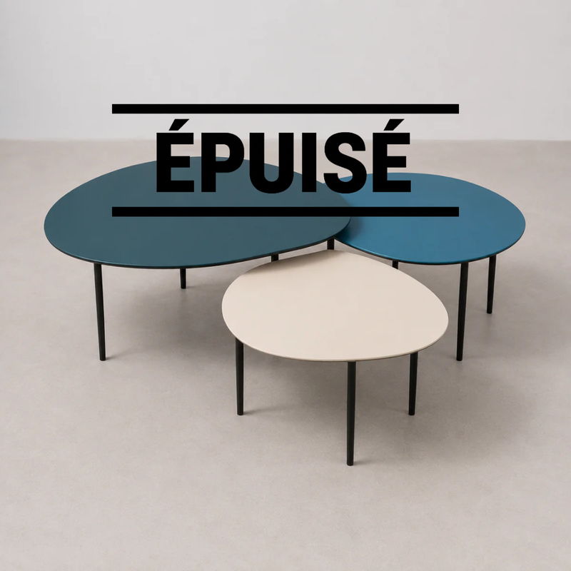 Lot de 3 Tables Gigognes Modulables