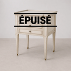 Table de Chevet Patinée Beige