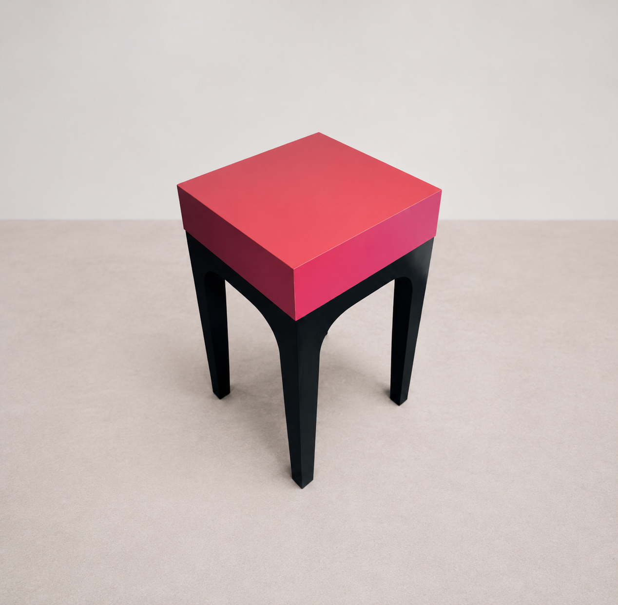 Table de Chevet Design Rose & Noir