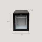 Minibar Silencieux 26 L Porte Vitrée Noire