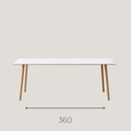 Grande Table Arki by Pedrali 360 cm