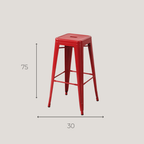Tabouret de Bar Industriel Coloré