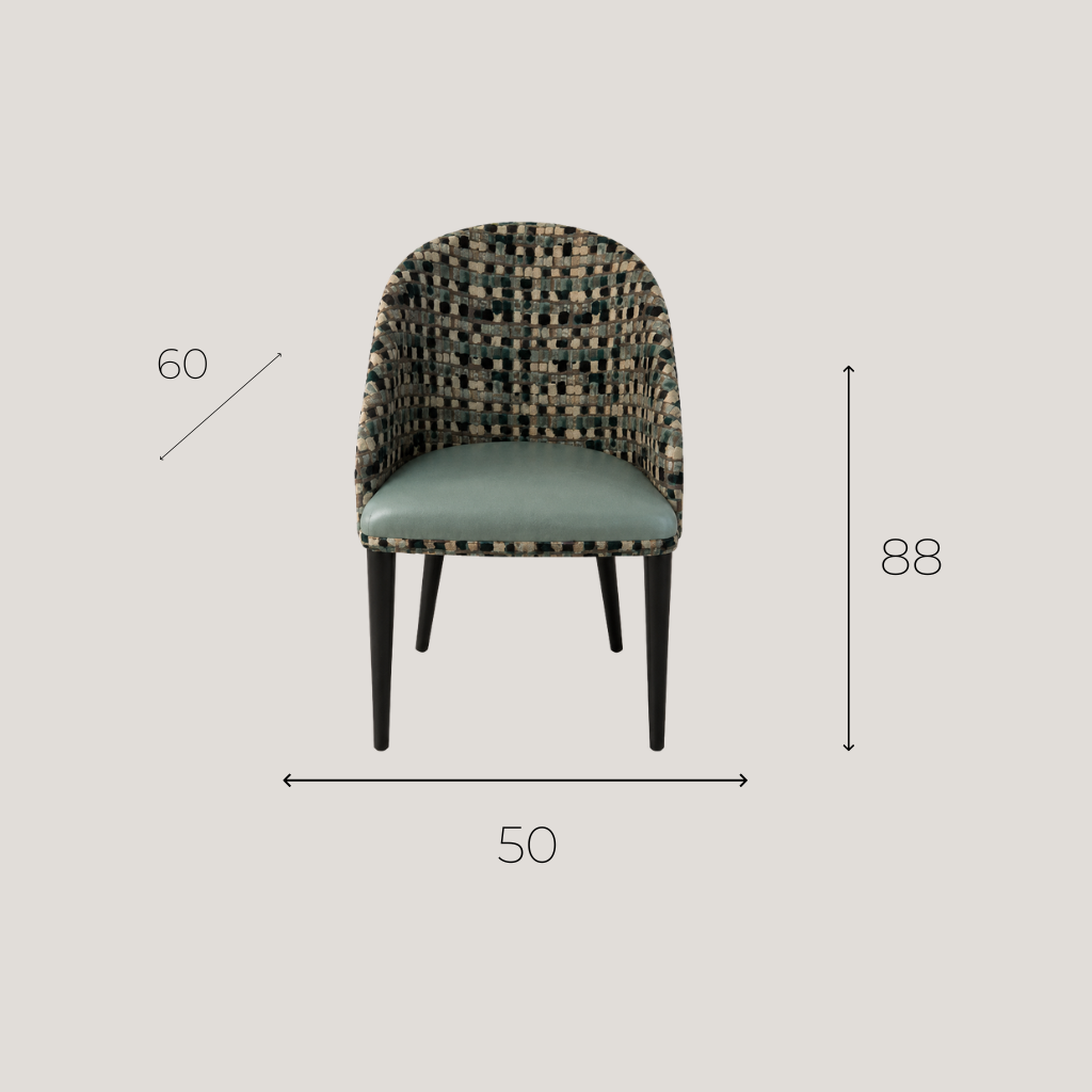 Chaise Tapissée à Motifs