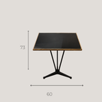 Table d'Appoint Plateau Noir