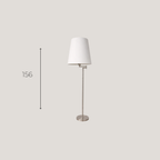 Lampadaire Blanc Abat-Jour Élégant
