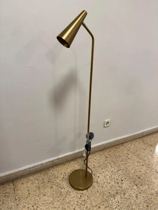 Lámpara pie dorada