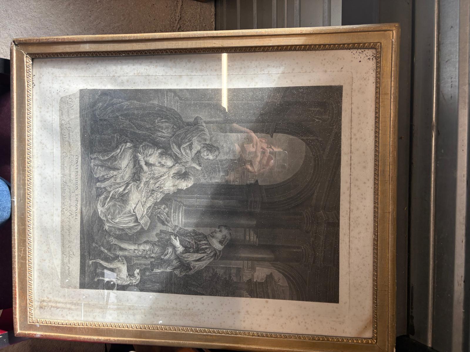 Tableau classique avec cadre doré