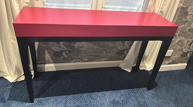 Bureau Console Rose & Noir 120 cm