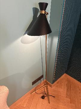 Lampadaire Design Noir 159 cm