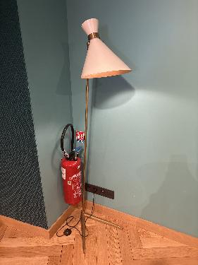 Lampadaire Design Blanc 159 cm